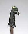 Dagger with Hilt in the Form of a Blue Bull (Nilgai), Hilt: Nephrite
Blade: Watered steel