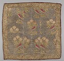 Square, Silk, metal wrapped thread; brocaded
