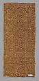 Textile Fragment, Silk; lampas