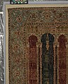 Carpet with Triple-Arch Design, Silk (warp and weft), wool (pile), cotton (pile); asymmetrically knotted pile 