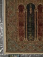 Carpet with Triple-Arch Design, Silk (warp and weft), wool (pile), cotton (pile); asymmetrically knotted pile 