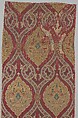 Textile Fragment, Silk, metal wrapped thread; lampas (kemha)