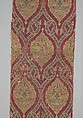 Textile Fragment, Silk, metal wrapped thread; lampas (kemha)