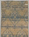 Textile Fragment, Silk, metal wrapped thread; lampas (kemha)