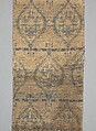 Textile Fragment, Silk, metal wrapped thread; lampas (kemha)