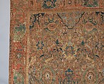 The "Doria" Carpet, Silk (warp, weft, and pile), metal wrapped thread; asymmetrically knotted pile, brocaded