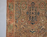 The "Doria" Carpet, Silk (warp, weft, and pile), metal wrapped thread; asymmetrically knotted pile, brocaded