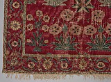 Carpet with Irises, Tulips, and Other Flowering Plants, Cotton (warp and weft); wool (pile); asymmetrically knotted pile