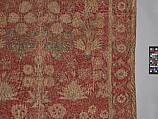 Carpet with Irises, Tulips, and Other Flowering Plants, Cotton (warp and weft); wool (pile); asymmetrically knotted pile