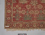 Carpet with Irises, Tulips, and Other Flowering Plants, Cotton (warp and weft); wool (pile); asymmetrically knotted pile