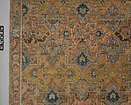 Polonaise Carpet, Cotton (warp and weft), silk (weft and pile), metal wrapped thread; asymmetrically knotted pile, brocaded