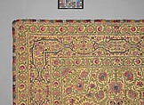 Hanging, Silk; plain-weave, embroidered