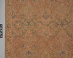 Polonaise Carpet, Cotton (warp and weft), silk (weft and pile), metal wrapped thread; asymmetrically knotted pile, brocaded