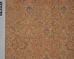 Polonaise Carpet, Cotton (warp and weft), silk (weft and pile), metal wrapped thread; asymmetrically knotted pile, brocaded