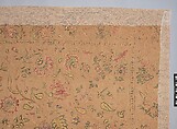 Hanging, Cotton; plain weave, embroidered in silk