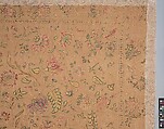 Hanging, Cotton; plain weave, embroidered in silk