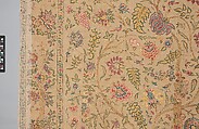 Hanging, Cotton; plain weave, embroidered in silk