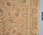 Hanging, Cotton; plain weave, embroidered in silk