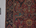 Floral Arabesque Carpet, Cotton (warp and weft), wool (pile); asymmetrically knotted pile