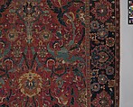Floral Arabesque Carpet, Cotton (warp and weft), wool (pile); asymmetrically knotted pile