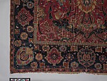 Floral Arabesque Carpet, Cotton (warp and weft), wool (pile); asymmetrically knotted pile