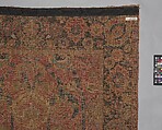 Floral Arabesque Carpet, Cotton (warp and weft), wool (pile); asymmetrically knotted pile