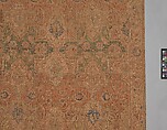Polonaise Carpet, Cotton (warp and weft), silk (weft and pile), metal wrapped thread; asymmetrically knotted pile, brocaded