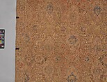 Polonaise Carpet, Cotton (warp and weft), silk (weft and pile), metal wrapped thread; asymmetrically knotted pile, brocaded