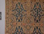 'Polonaise' Carpet, Cotton (warp and weft), silk (weft and pile), metal wrapped thread; asymmetrically knotted pile, brocaded