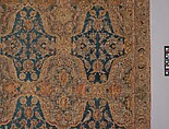 'Polonaise' Carpet, Cotton (warp and weft), silk (weft and pile), metal wrapped thread; asymmetrically knotted pile, brocaded
