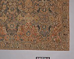 'Polonaise' Carpet, Cotton (warp and weft), silk (weft and pile), metal wrapped thread; asymmetrically knotted pile, brocaded