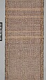 Sash, Silk, metal thread