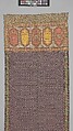 Sash, Silk, metal thread