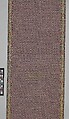 Sash, Silk, metal thread