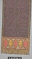 Sash, Silk, metal thread