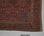 Carpet, Silk (warp), wool (weft and pile); asymmetrically knotted pile
