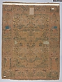 Pictorial Carpet, Silk (warp, weft, and pile), metal wrapped thread; asymmetrically knotted pile, brocaded