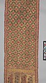 Sash (Patka), Silk, metal wrapped thread; tapestry weave