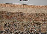 Carpet with Repeating Tree Design, Cotton (warp and weft), wool (pile); asymmetrically knotted pile