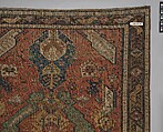 Carpet with a Geometricized Medallion Design, Wool (warp, weft); sumak
