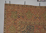 Carpet, Wool (warp, weft and pile); asymmetrically knotted pile