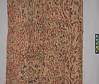 Carpet Fragment, Wool (warp, weft and pile); asymmetrically knotted pile