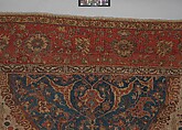 Ushak Medallion Carpet on White Ground, Wool (warp, weft and pile); symmetrically knotted pile