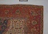 Ushak Medallion Carpet on White Ground, Wool (warp, weft and pile); symmetrically knotted pile
