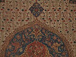 Ushak Medallion Carpet on White Ground, Wool (warp, weft and pile); symmetrically knotted pile