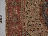 Ushak Medallion Carpet on White Ground, Wool (warp, weft and pile); symmetrically knotted pile
