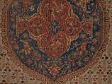 Ushak Medallion Carpet on White Ground, Wool (warp, weft and pile); symmetrically knotted pile