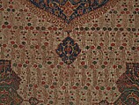 Ushak Medallion Carpet on White Ground, Wool (warp, weft and pile); symmetrically knotted pile