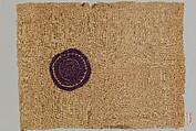 Textile Fragment, Wool, linen; plain weave, tapestry weave
