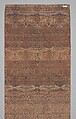 Loom Width with Floral and Tiger-stripe Design, Silk, metal wrapped thread; lampas (kemha)